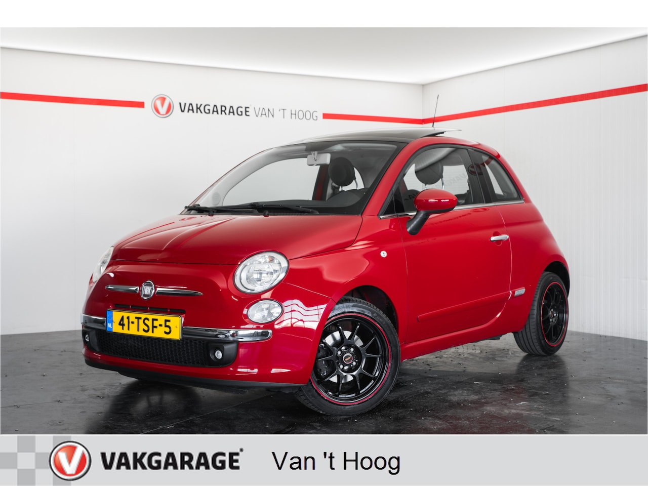 Fiat 500 - 0.9 TwinAir Lounge Pano,Leder,Airco ecc,16'Lm velgen - AutoWereld.nl