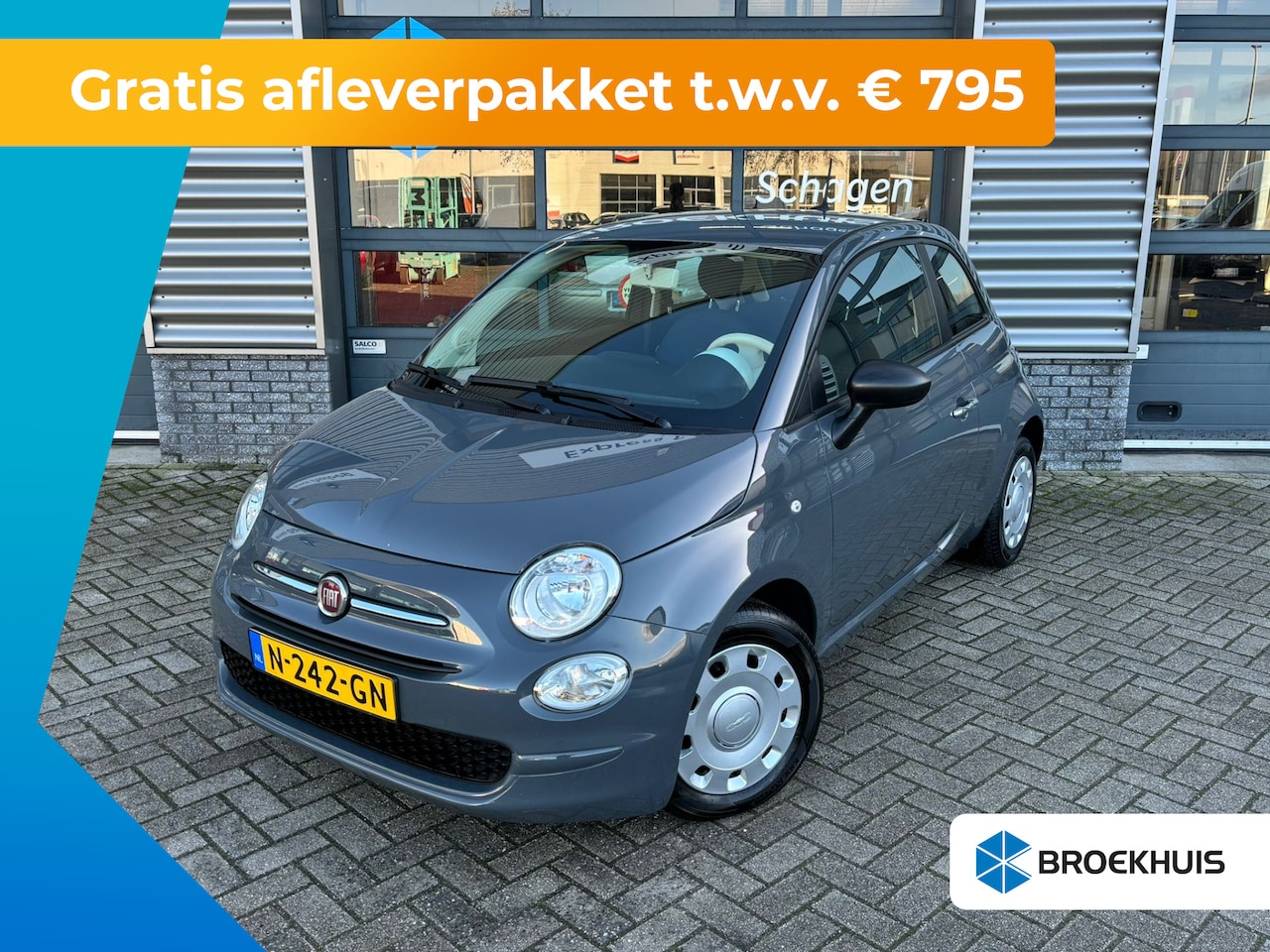 Fiat 500 - 1.0 70 pk Hybrid Cult | Airco | DAB | Cruise control | - AutoWereld.nl