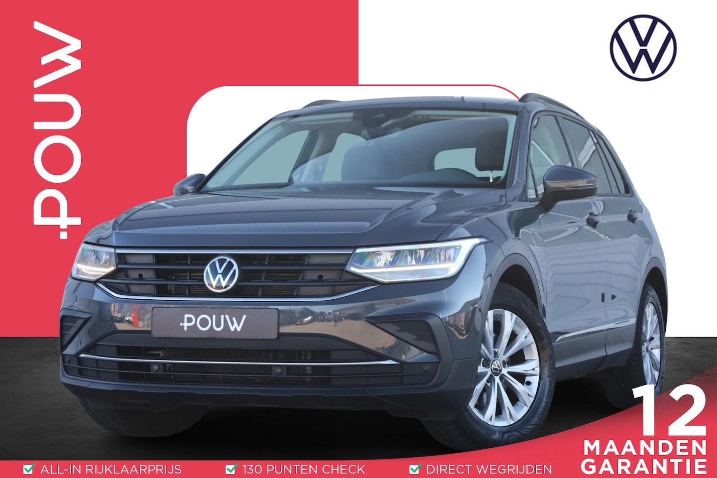 Volkswagen Tiguan - 1.5 TSI 150pk DSG Life | Navigatie | Trekhaak | Stoelverwarming | Stuurverwarming - AutoWereld.nl