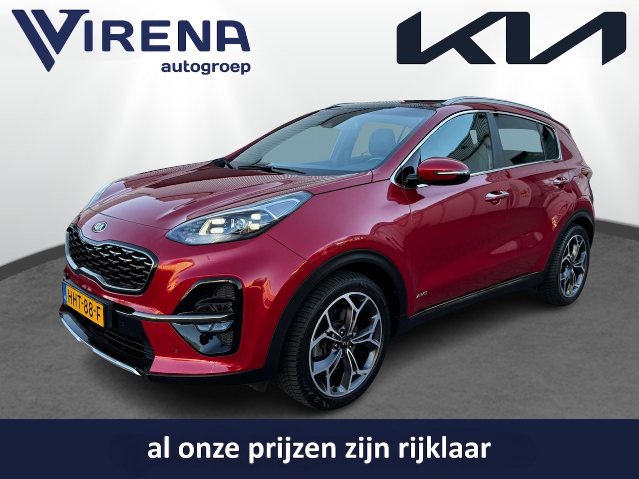 Kia Sportage - 1.6 T-GDI 4WD GT-PlusLine Automaat - Schuif-/kanteldak - Stoelverwarming-/ventilatie - 360 - AutoWereld.nl