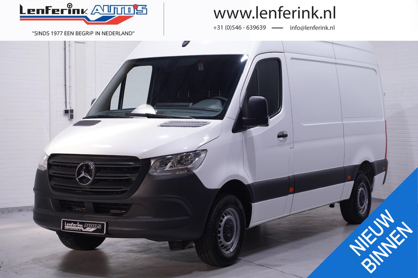 Mercedes-Benz Sprinter - 316 CDI 163 pk L2H2 Airco, Trekhaak 2.000 kg Laadruimte pakket, Apple Carplay, 3-Zits, Sle - AutoWereld.nl