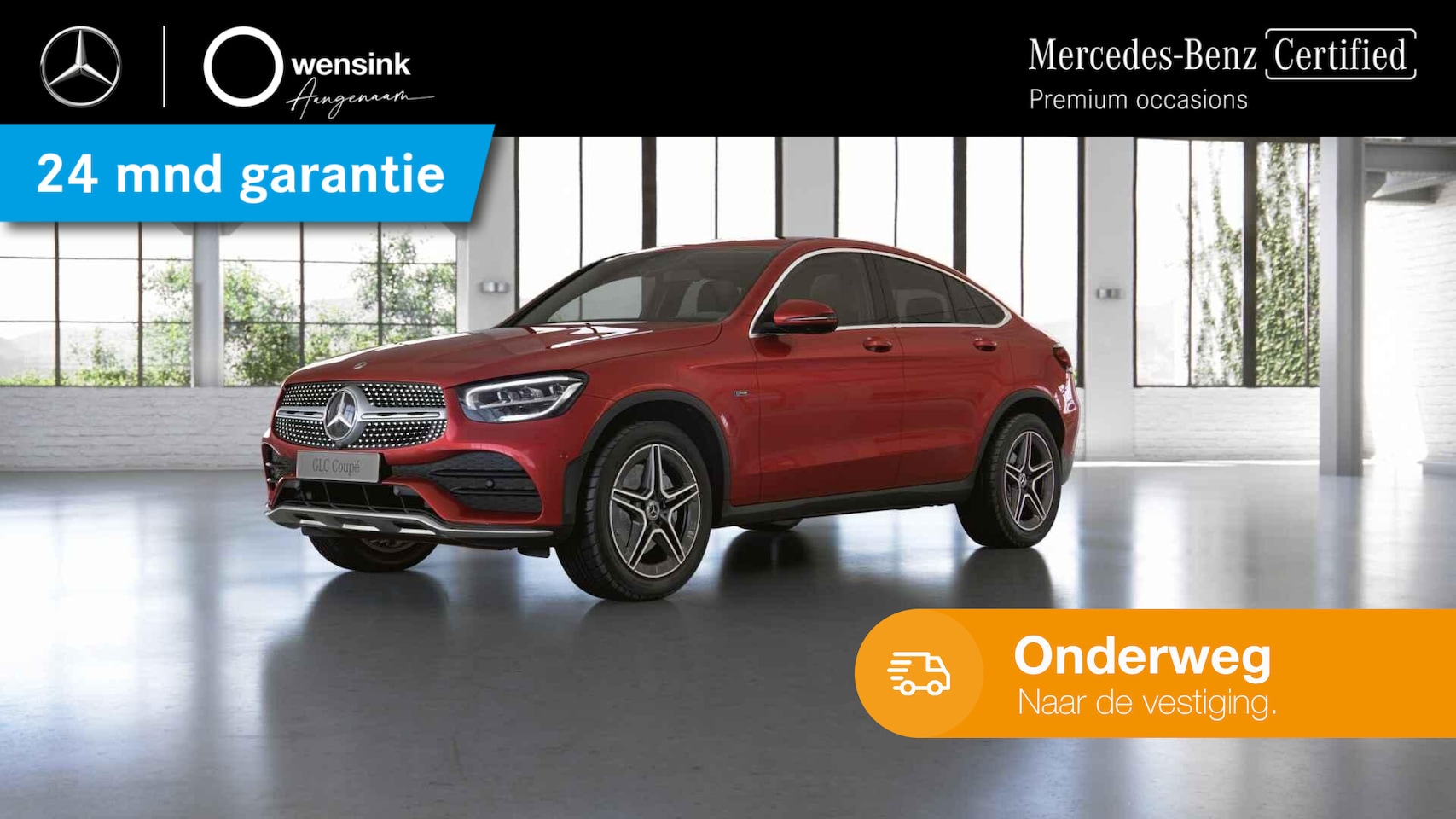 Mercedes-Benz GLC-klasse Coupé - 300e 4MATIC Business Solution AMG | Rijassistentie Plus Pakket | Trekhaak | Lederen bekled - AutoWereld.nl