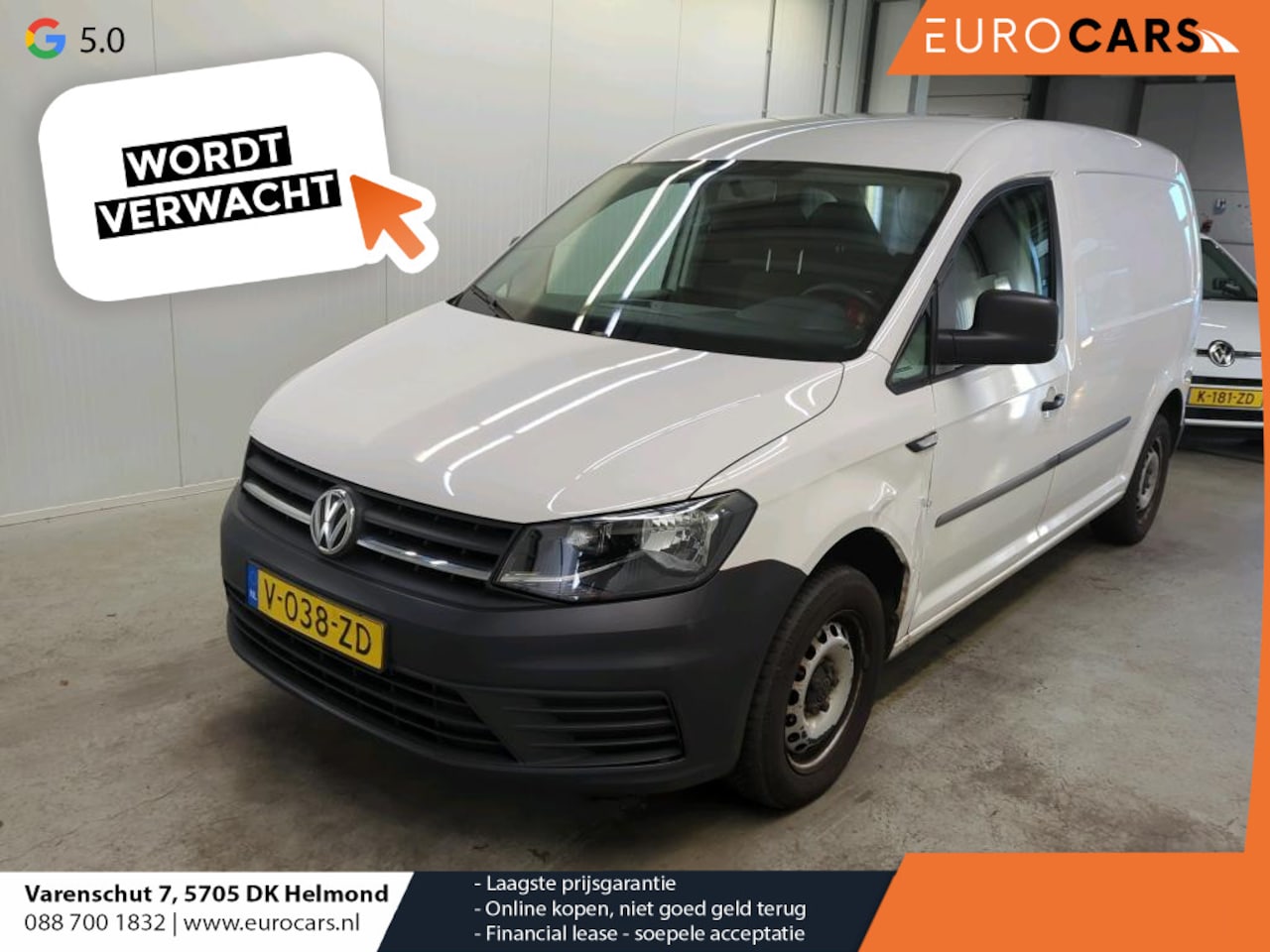 Volkswagen Caddy Maxi - 2.0 TDI L2H1 BMT Trendline Airco Trekhaak Parkeersensoren achter - AutoWereld.nl