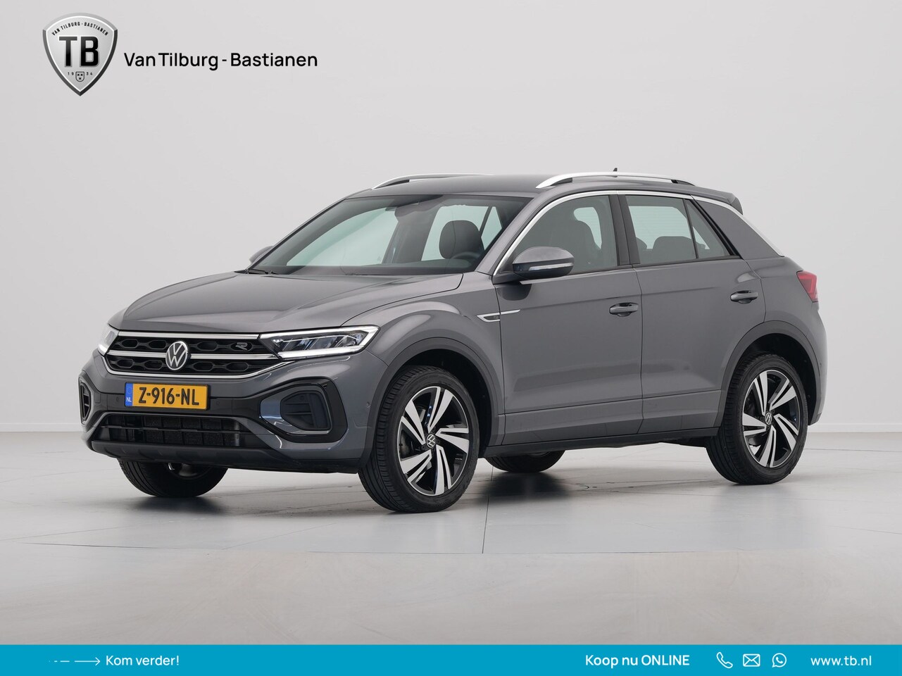 Volkswagen T-Roc - 1.5 TSI 150pk DSG R-Line Navi via App Clima Pdc Lm Velgen - AutoWereld.nl