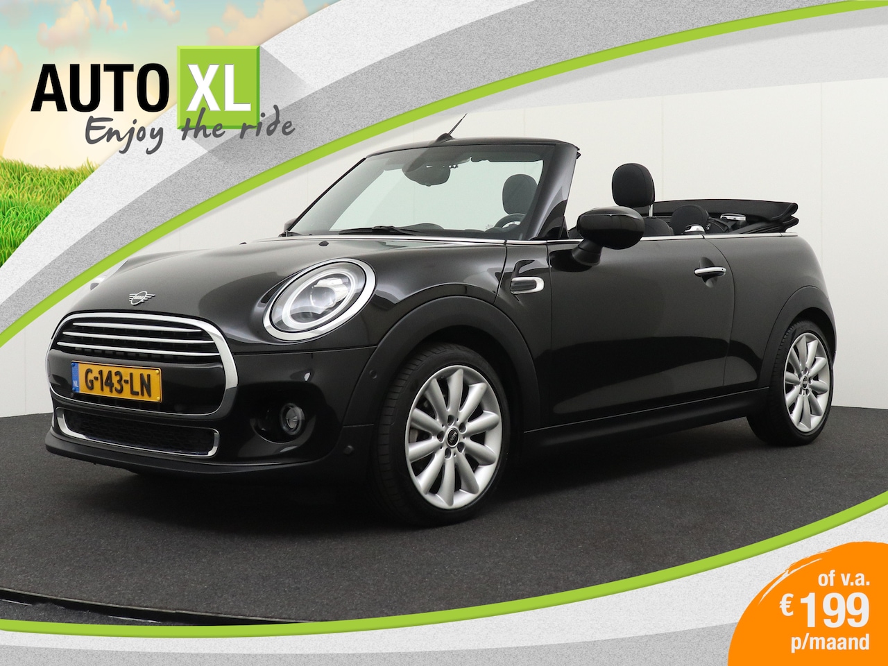 MINI Cabrio - Mini 1.5 136 PK Aut. Cooper Harman/Kardon Union-Jack Navi+ - AutoWereld.nl