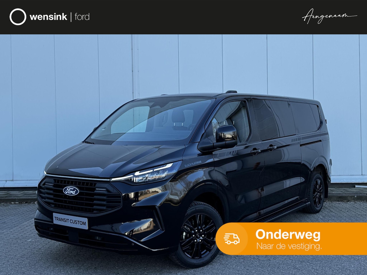 Ford Transit Custom - 320 2.5 PHEV L2H1 Black Platinum DUBBEL CABINE | 2250 KG AHW | 1100 KG Laadvermogen | Lede - AutoWereld.nl