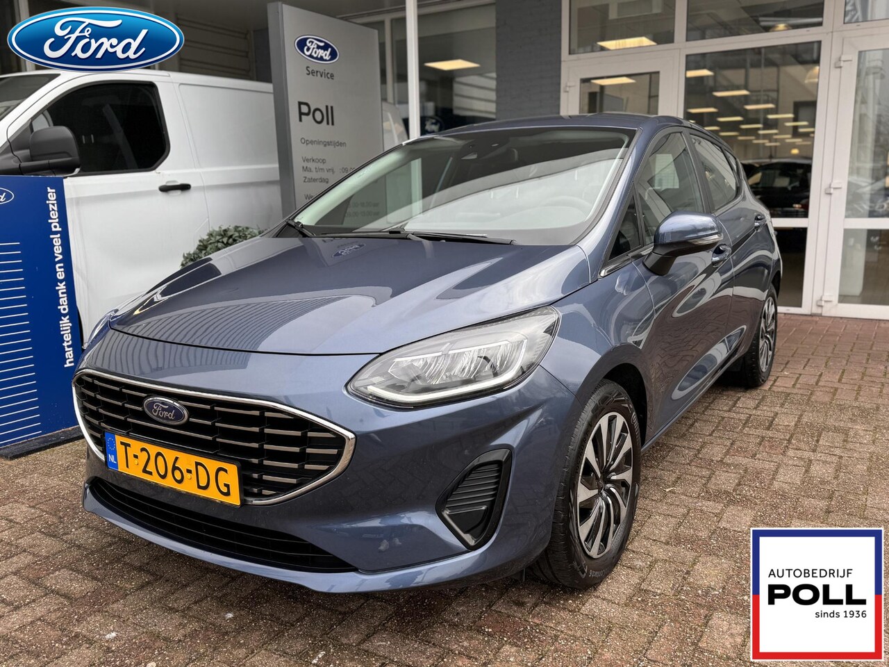 Ford Fiesta - 1.0 EcoBoost Hybrid 125pk Titanium Climat Cruise Parkeersensoren Fabrieksgarantie 25-5-202 - AutoWereld.nl