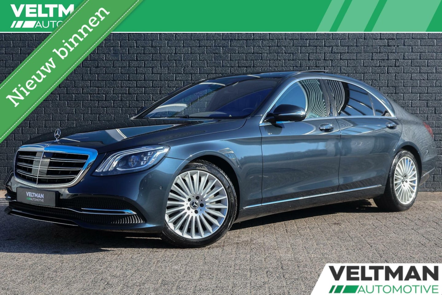 Mercedes-Benz S-klasse - 450 4Matic Lang Premium Plus PANORAMADAK RIJASSITENTIEPAKKET CHAUFFEURSPAKKET ACHTER - AutoWereld.nl