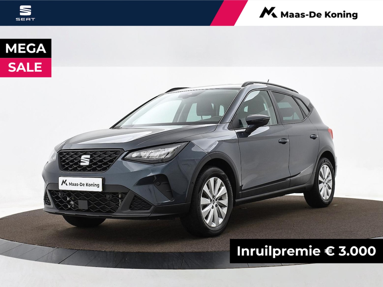 Seat Arona - Style 1.0 70 kW / 95 pk EcoTSI SUV 5 versn. Hand | Metallic lak | Privatelease 399,- | 300 - AutoWereld.nl