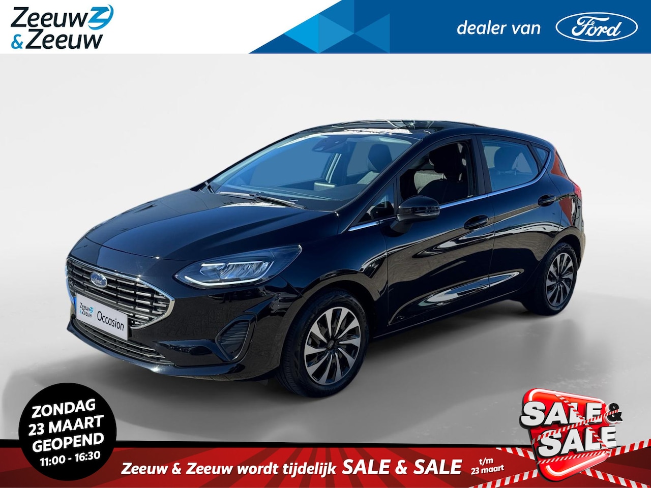 Ford Fiesta - 1.0 EcoBoost Hybrid Titanium | Apple carplay & Andriod auto | 1ste Eigenaar | 12 Maanden g - AutoWereld.nl