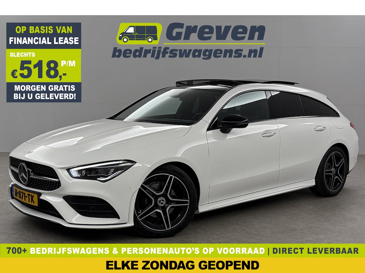 Mercedes-Benz CLA-Klasse - 180 AMG Pano Sfeerverl. LED Camera Clima Carplay Cruise Navigatie Virtual 18"LMV PDC Stoel - AutoWereld.nl