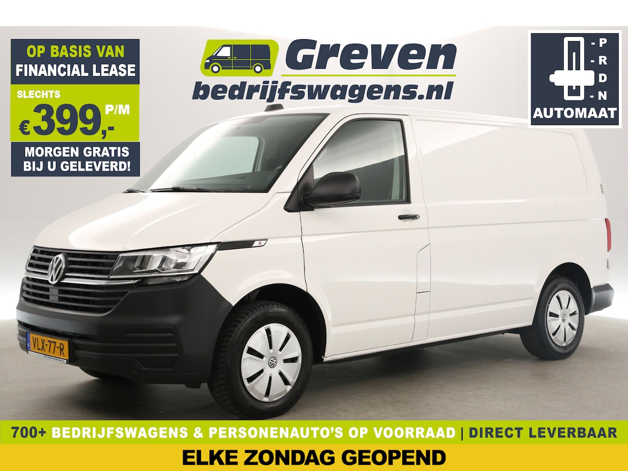 Volkswagen Transporter - 2.0 TDI L1H1 DSG Automaat 150PK Airco Camera Cruise Carplay Navi Parkeersensoren DAB+ - AutoWereld.nl