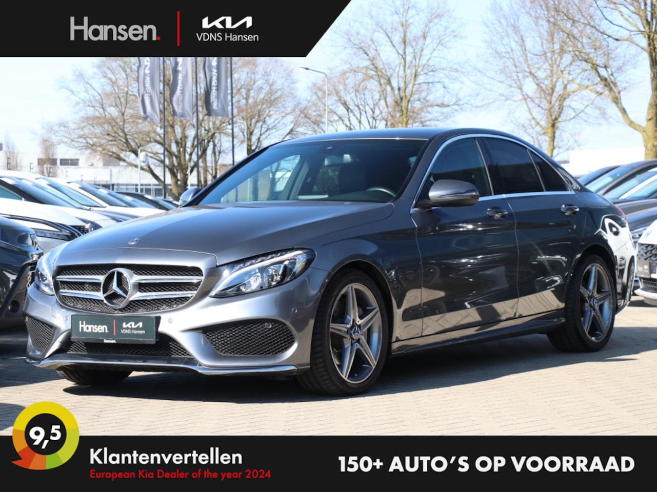 Mercedes-Benz C-klasse - 180 Business Solution AMG I Automaat I Navi l Leder I Keyless - AutoWereld.nl