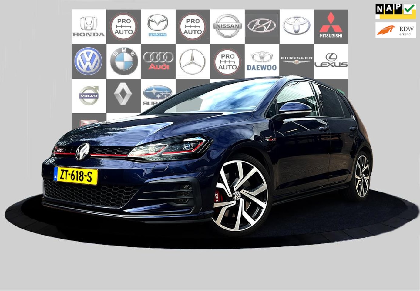 Volkswagen Golf - 2.0 TSI GTI Performance Camera_Navi_Carplay_Dealer onderhouden - AutoWereld.nl