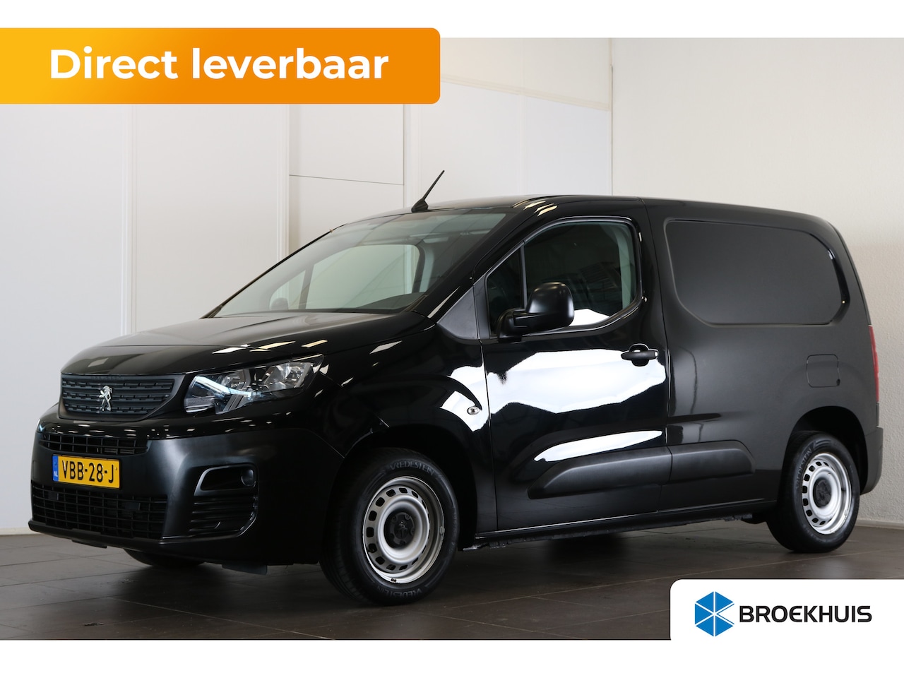 Peugeot Partner - 1.6 BlueHDI Pro | Airco | Kleur zwart | Metaalkleur - AutoWereld.nl