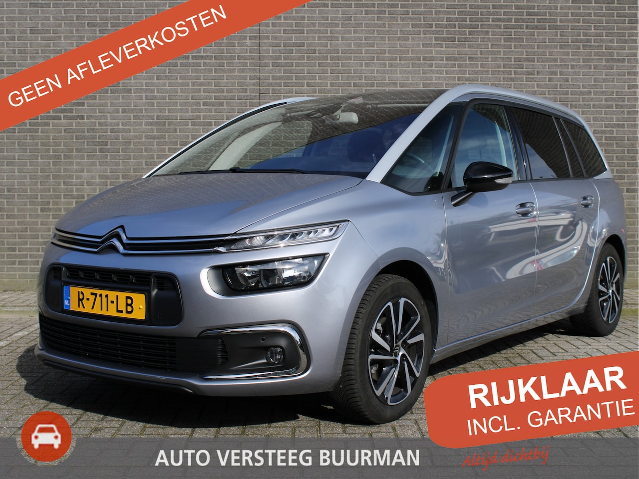 Citroën Grand C4 SpaceTourer - 1.2 PureTech Shine Automaat 7 zits Cruise/Climate control, Navigatie, Apple Carplay/Androi - AutoWereld.nl