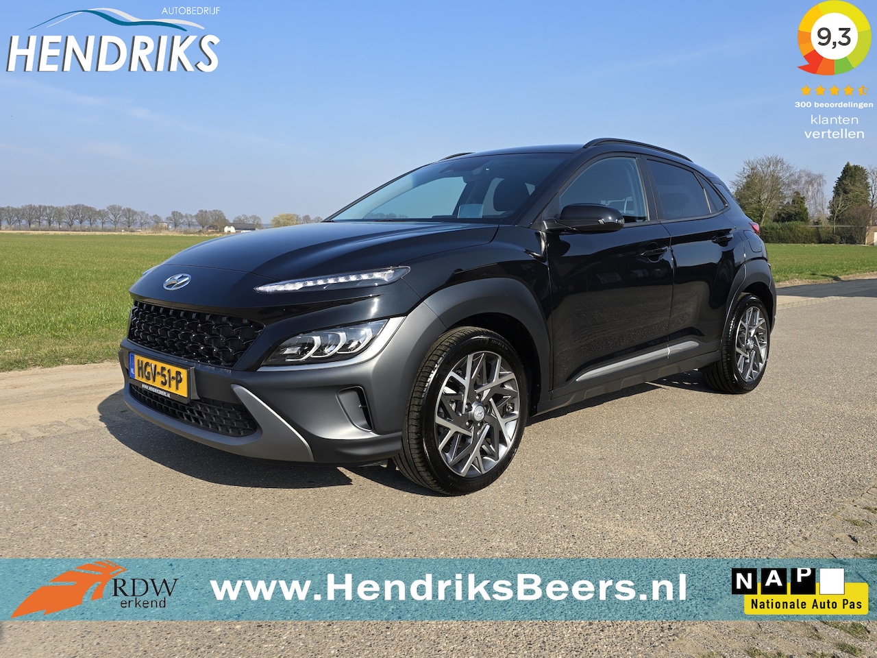 Hyundai Kona - 1.6 GDI HEV Fashion - HID - ParkeerCamera - AppleCarplay AndroidAuto - AutoWereld.nl