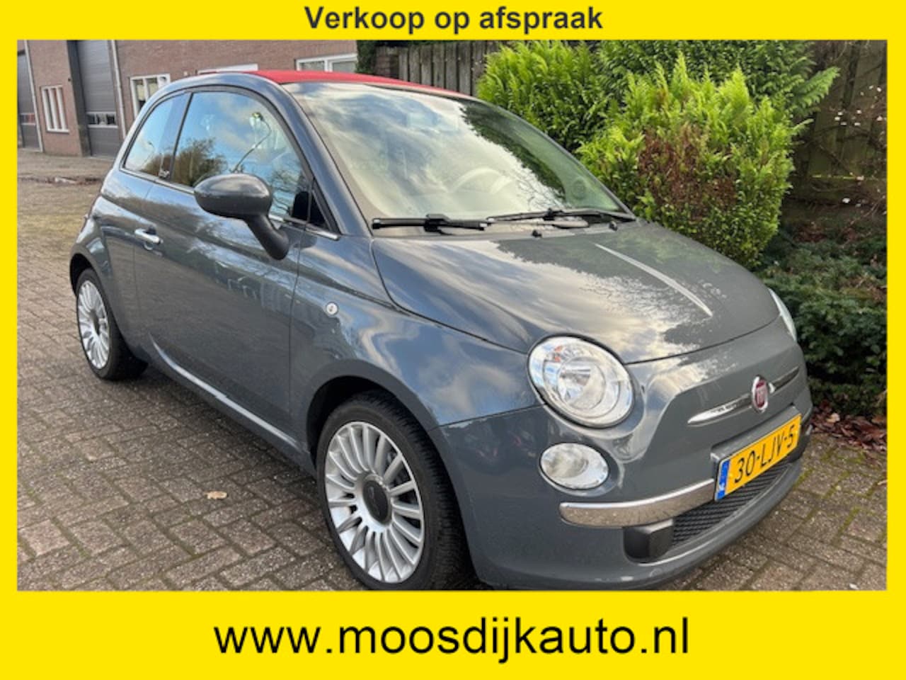 Fiat 500 C - cabrio/ 1.2 Lounge Automaat/ Orig NL Auto/ airco/ met NAP / Nw-APK/ Verkoop alleen op afsp - AutoWereld.nl