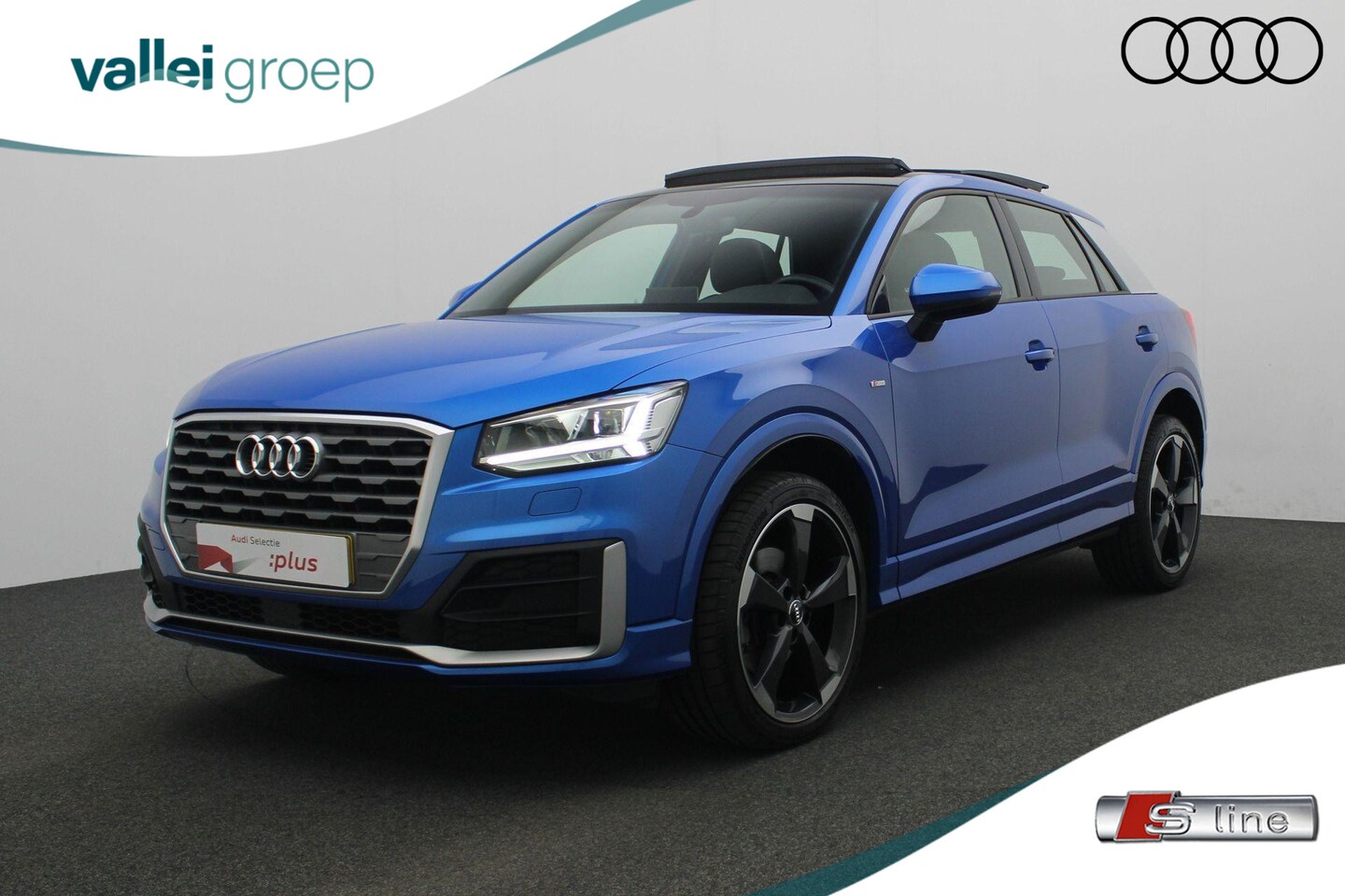 Audi Q2 - 35 TFSI 150 pk S-tronic CoD Sport S line Edition | Panoramadak | Trekhaak | Demperregeling - AutoWereld.nl