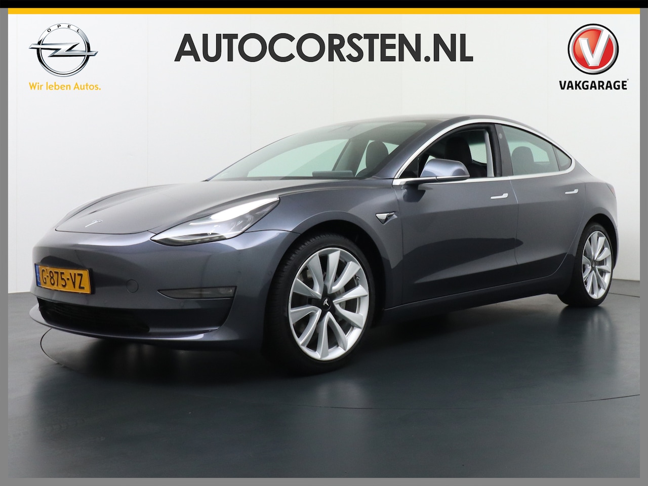 Tesla Model 3 - AWD Long Range 75kWh 463PK Leder Lmv 19" FSD-Full Self Driving Computer-3 Premium Audio 4w - AutoWereld.nl