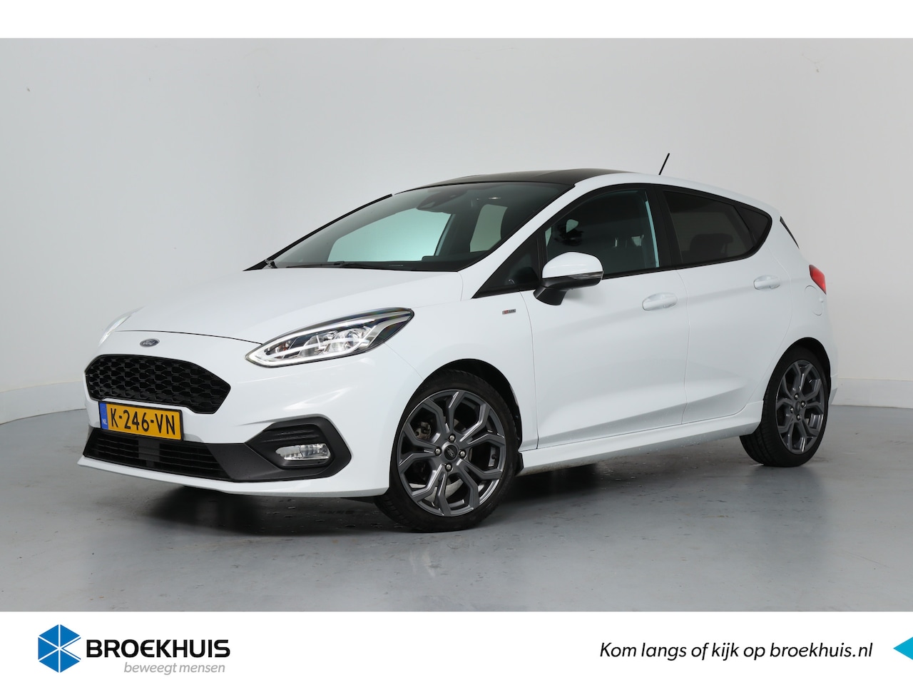 Ford Fiesta - 1.0 EcoBoost ST-Line | Trekhaak | Navi | Airco | Parkeersensoren | Keyless Start | Cruise - AutoWereld.nl