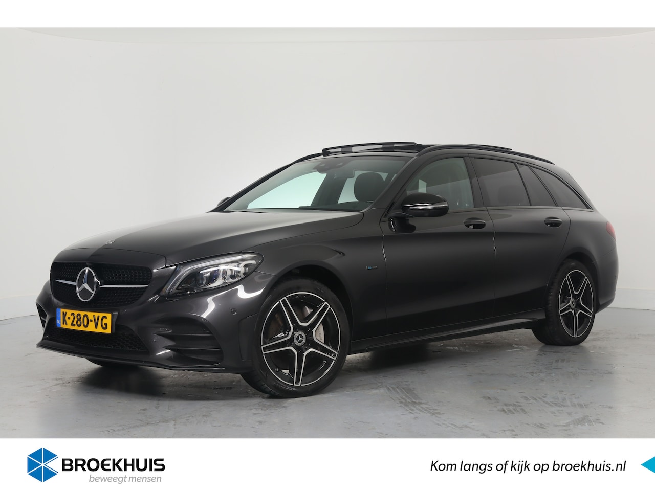 Mercedes-Benz C-klasse Estate - 300 e Business Solution AMG Limited | 360 Camera | Panoramadak | Trekhaak | Alcantara | El - AutoWereld.nl