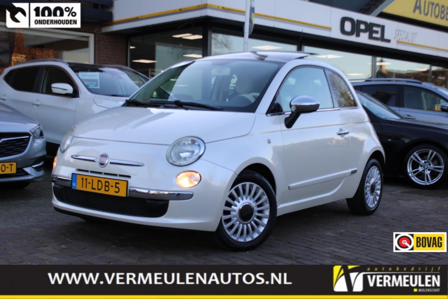 Fiat 500 - 1.2 69PK Dualogic 16"/ Panorama/ Clima/ NL auto - AutoWereld.nl