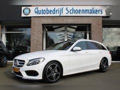 Mercedes-Benz C-klasse Estate - 180 PANO LEER STOELVERW. NAVI 2xPDC 18"LMV LED ZWARTE-HEMEL STUURFLIPPERS ENZ