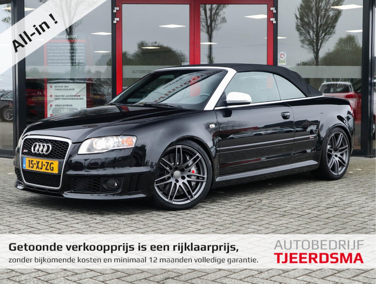 Audi A4 Cabriolet - 4.2 V8 RS 4 quattro Xenon/Schaalstoel/S/Leder/Cruise/Clima/Stoelverw/Exclusive-interieur - AutoWereld.nl