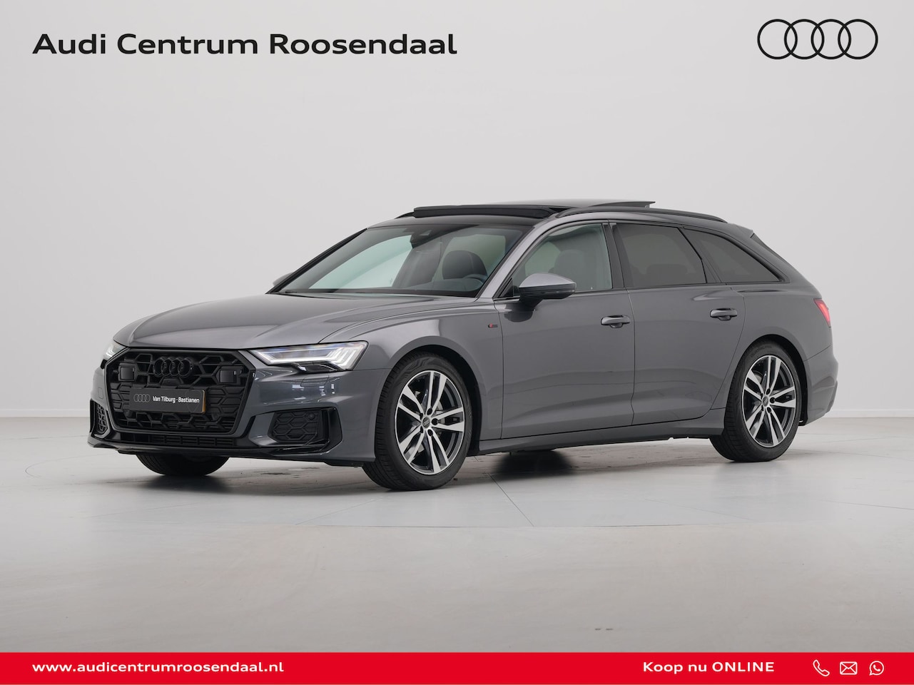 Audi A6 Avant - 40 TFSI 204 pk S line edition Competition Panodak, Trekhaak, Navi, Ambient light - AutoWereld.nl