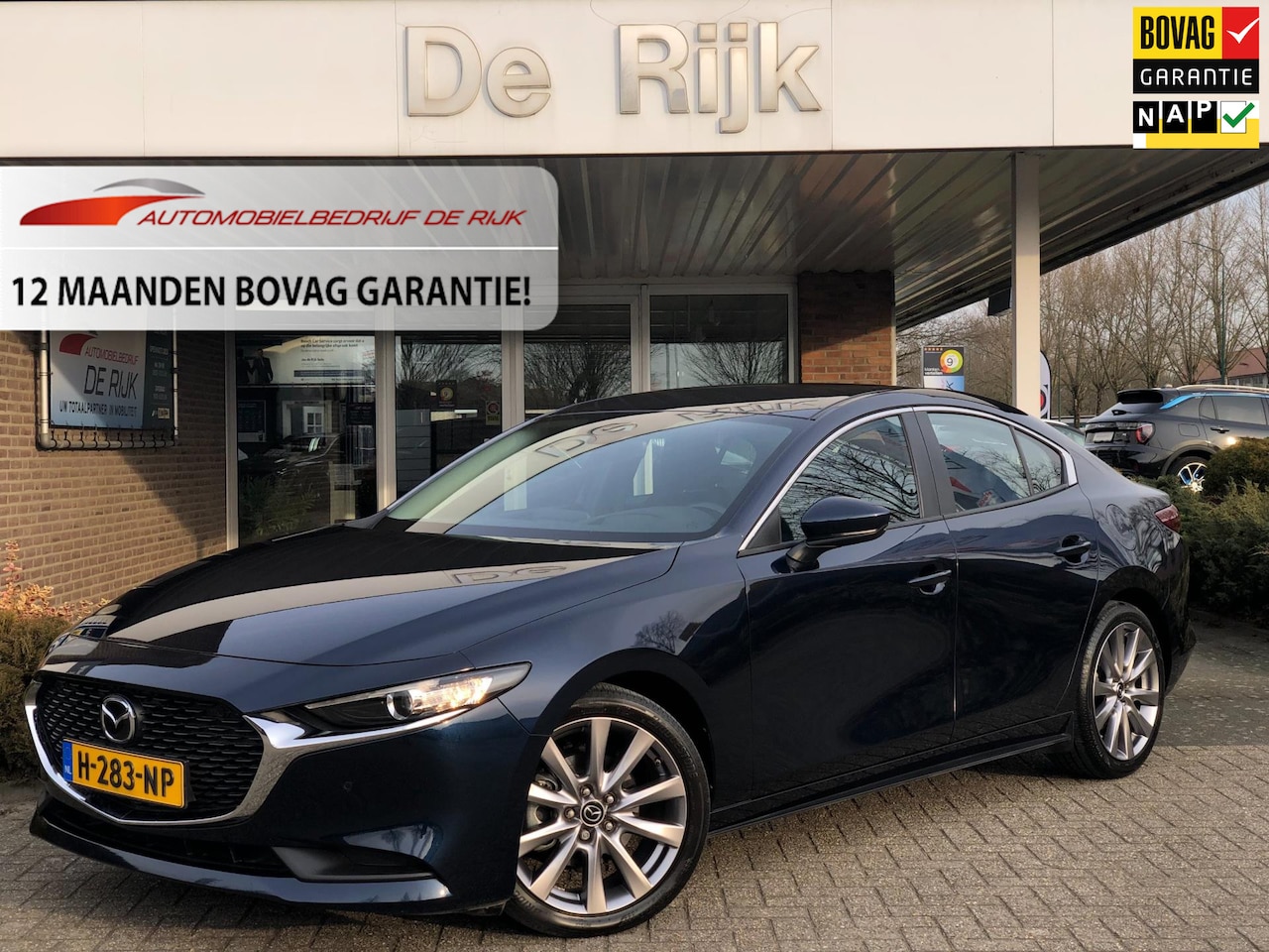 Mazda 3 - 2.0 e-SkyActiv-G M Hybrid 122 Comfort met Bose | 1e Eigenaar | Leder, Navi, ACC, Stoel+Stu - AutoWereld.nl