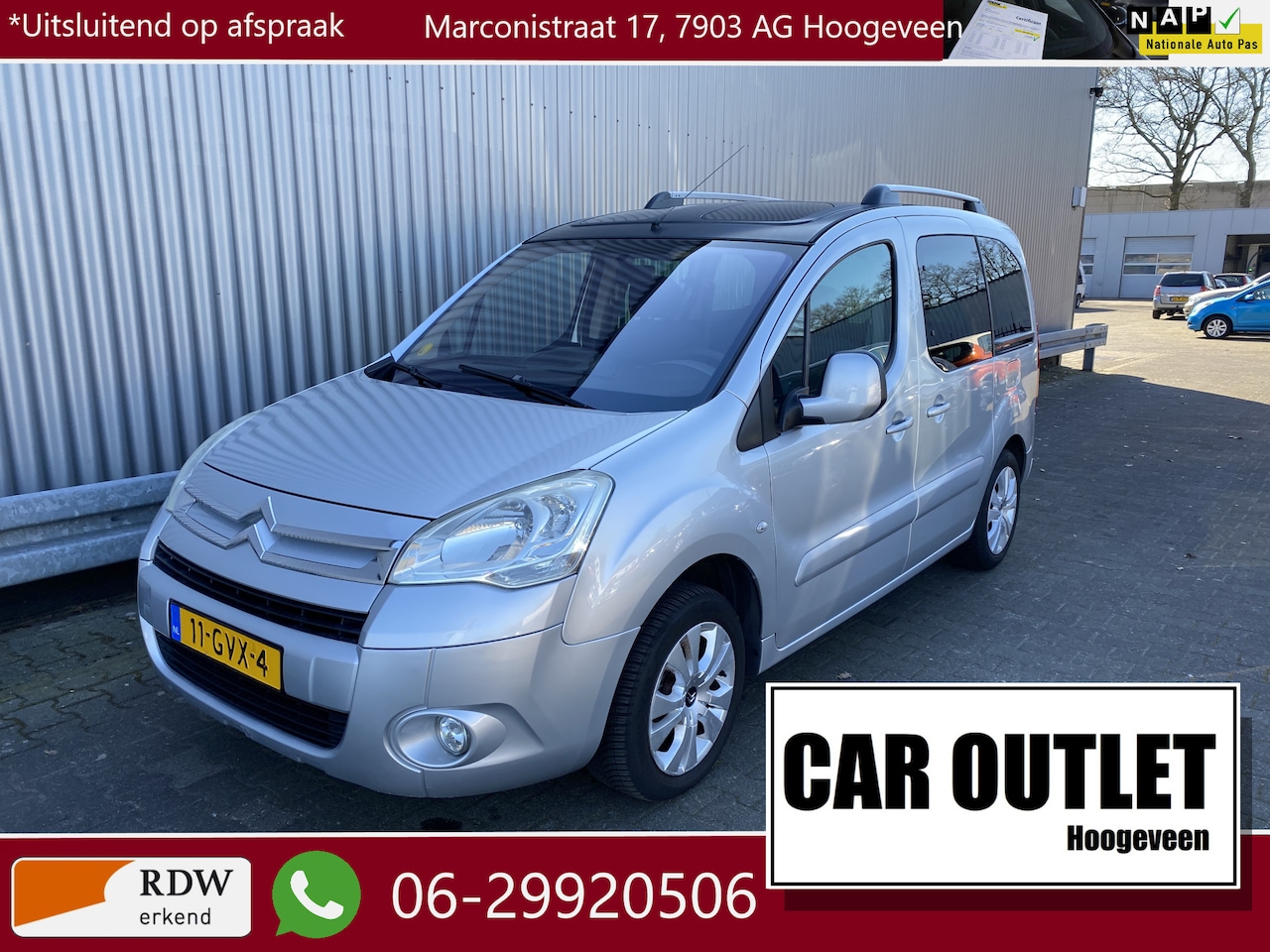 Citroën Berlingo - 1.6-16V Multispace A/C, CC, PDC, Pano, LM, Trekh, nw. APK – Inruil Mogelijk – - AutoWereld.nl