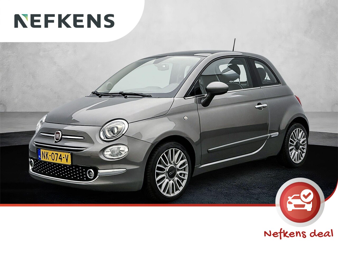 Fiat 500 - Lounge 80 pk | Navigatie | Panoramadak | Parkeersensoren Achter | Climate Control | Cruise - AutoWereld.nl