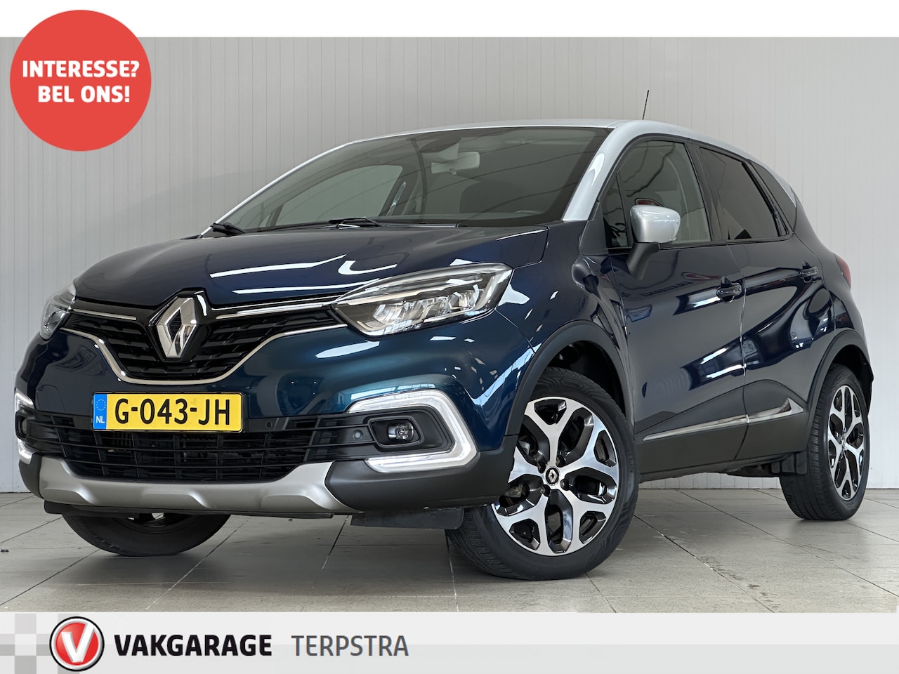 Renault Captur - 0.9 TCe Intens/ Two-Tone/ Trekhaak/ 17'' LMV/ LED Koplampen/ Keyless/ Android Auto/ DAB+/ - AutoWereld.nl