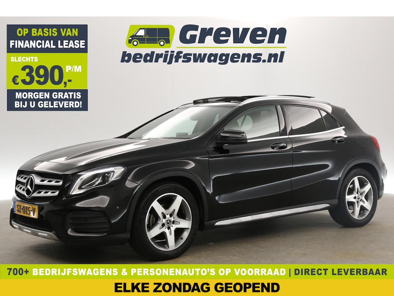 Mercedes-Benz GLA-Klasse - 200 AMG 157PK Pano Harman/Kardon Leder LED Clima Camera Cruise Sfeer Navi Memory-Seat 18"L - AutoWereld.nl