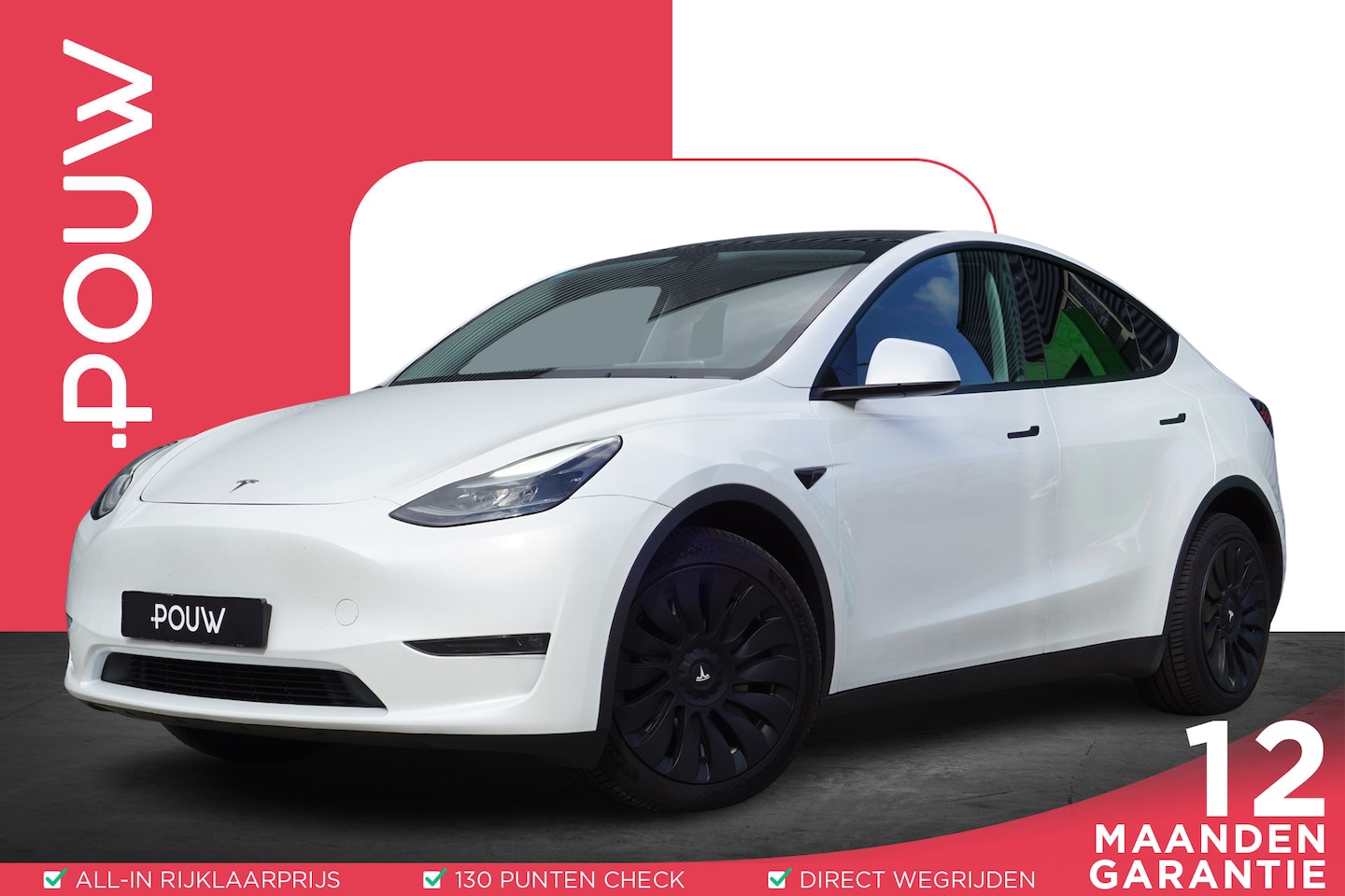 Tesla Model Y - 351pk Long Range AWD 75 kWh | Stoelverwarming Voor & Achter | Stuurverwarming | Panoramada - AutoWereld.nl