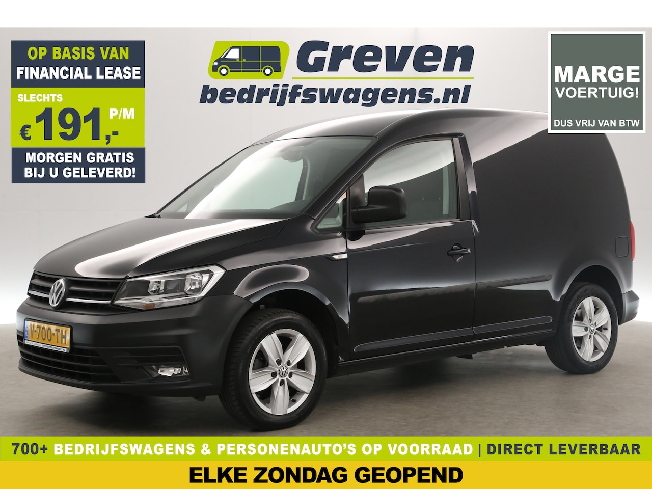 Volkswagen Caddy - 2.0 TDI L1H1 | MARGE! | Airco Cruise Trekhaak Parkeersensoren Bluetooth Elektrpakket Schui - AutoWereld.nl