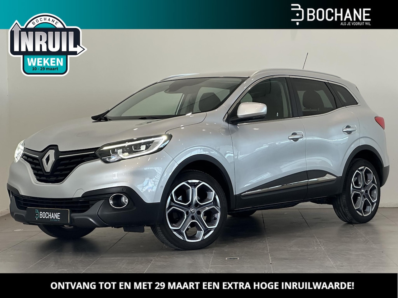 Renault Kadjar - 1.2 TCe 130 Bose | Leder | Stoelverwarming | Parkeersensoren voor, zij, achter en achterui - AutoWereld.nl