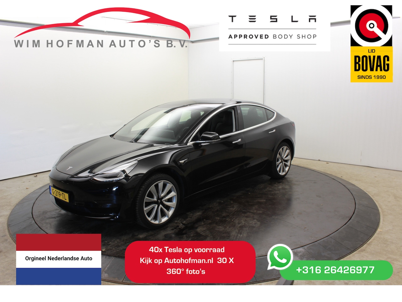 Tesla Model 3 - Standard RWD Plus 60 kWh Autopilot FSD Comp Camera Panodak Leder - AutoWereld.nl