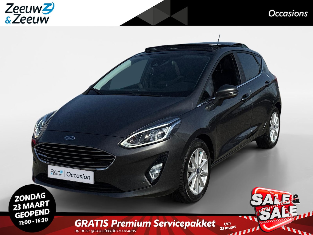 Ford Fiesta - 1.0 EcoBoost Titanium | First Edition-pakket | Panorama dak | Electrische voorruit verwarm - AutoWereld.nl