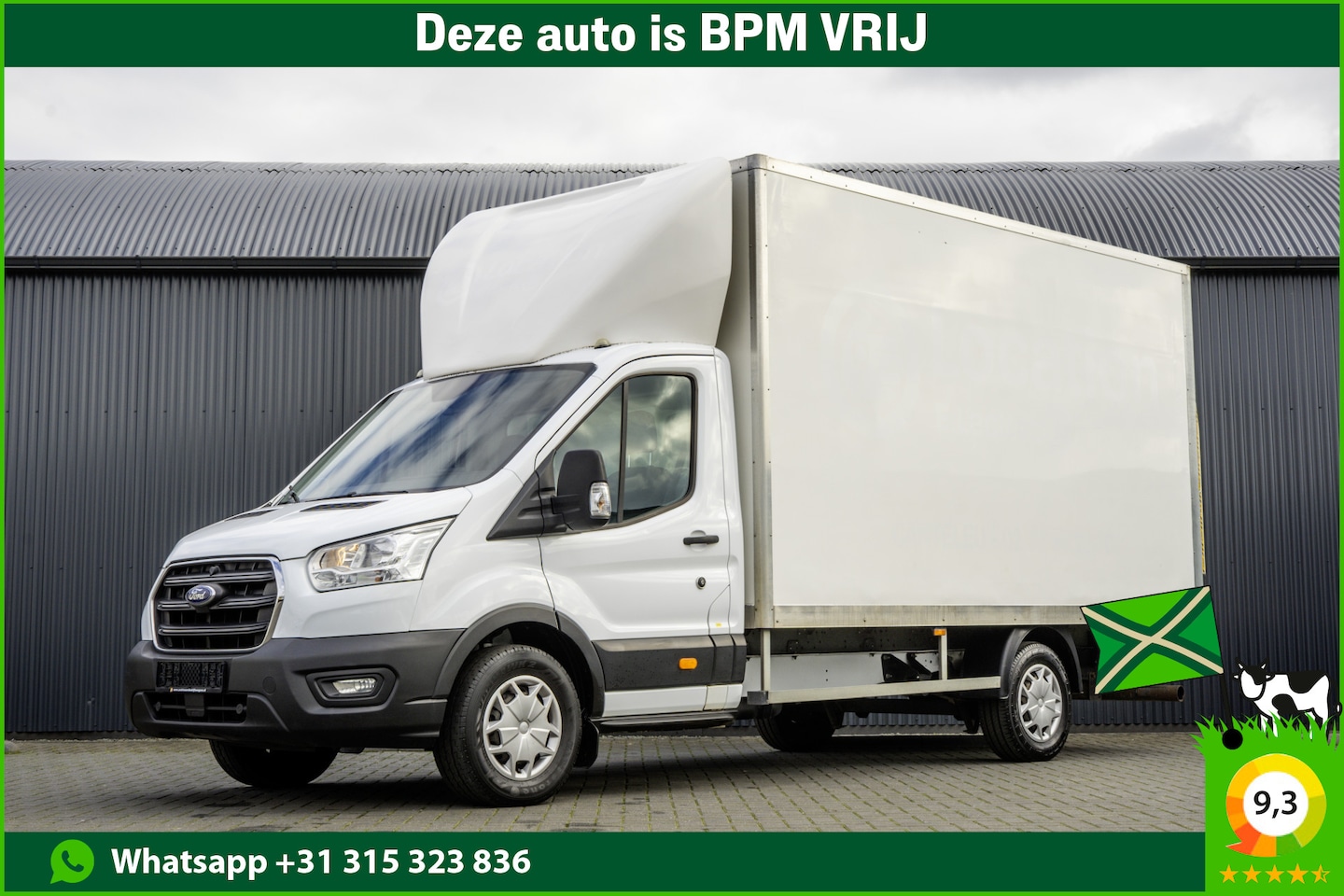 Ford Transit - 2.0 TDCI Bakwagen met laadklep | Euro 6 | 131 PK | Airco | Cruise | 3-Persoons - AutoWereld.nl