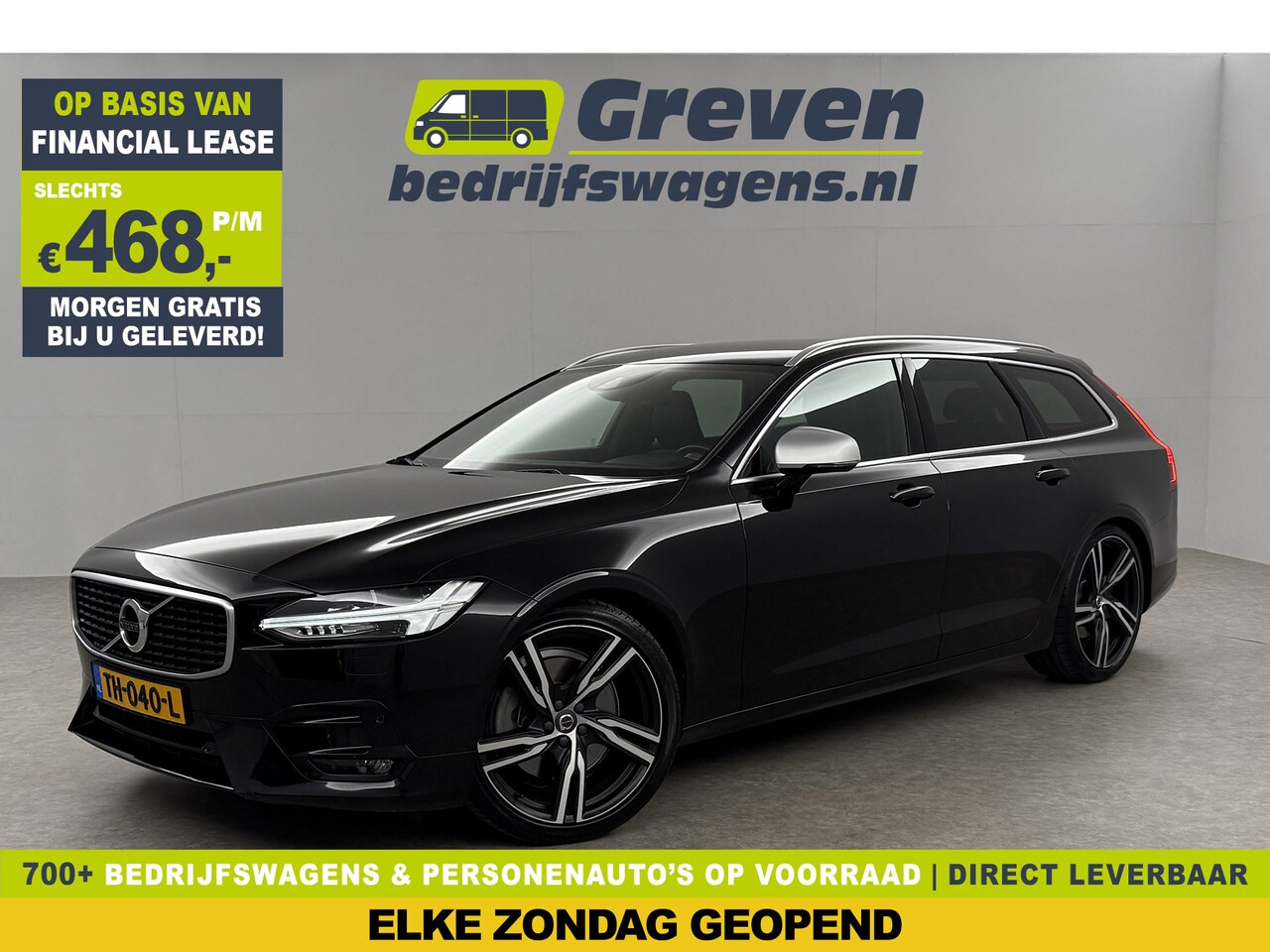 Volvo V90 - 2.0 T4 R-Design 190PK 20"LMV LED | h/k | Camera Carplay Virtual Leder Navigatie Trekhaak M - AutoWereld.nl