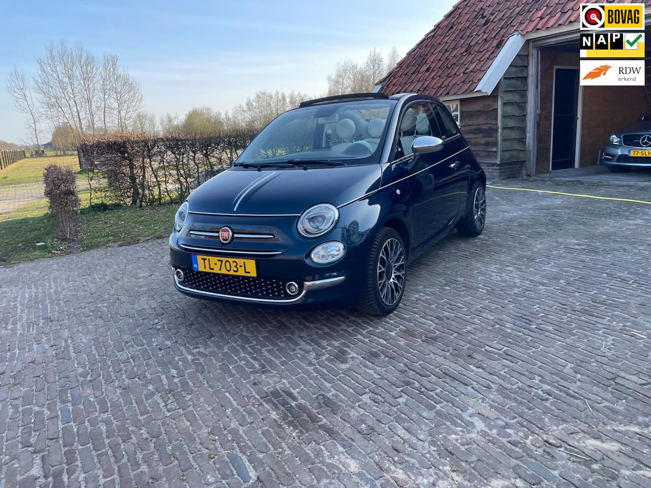 Fiat 500 C - 0.9 TwinAir Turbo Collezione-NL auto-1 eigenaar-Navi-Pdc- - AutoWereld.nl