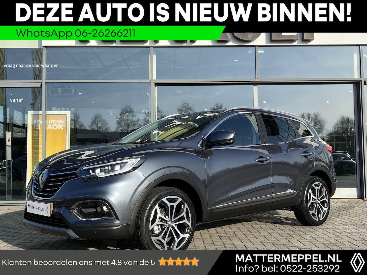 Renault Kadjar - 1.3 TCe Intens Automaat | Trekhaak | Dak | 19inch | Navigatie | Apple CarPlay/Android Auto - AutoWereld.nl