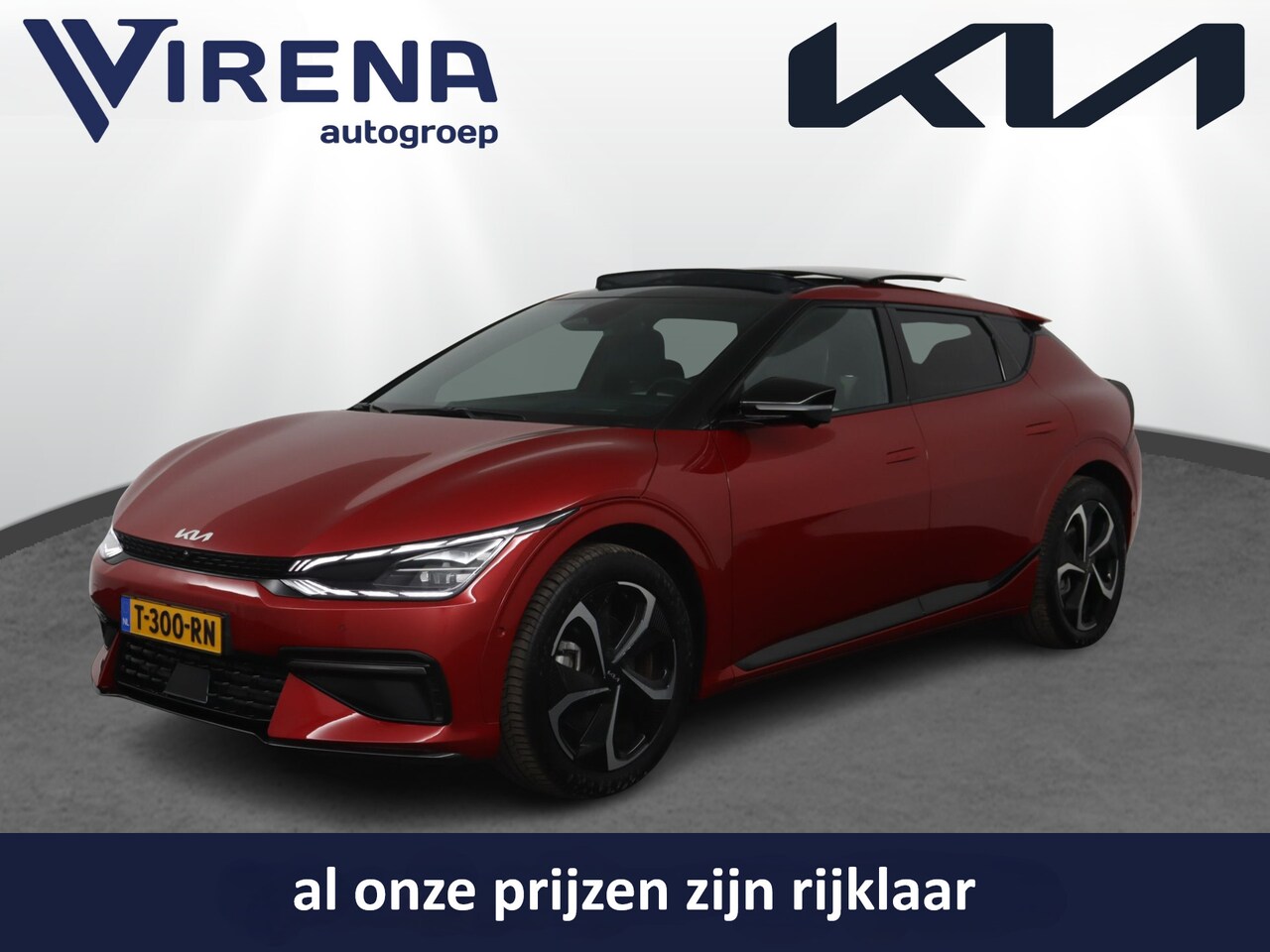 Kia EV6 - GT-Line AWD 77.4 kWh - Airco - Navigatie - 360°-Camera - Stoelverwarming/-koeling - 20"-LM - AutoWereld.nl