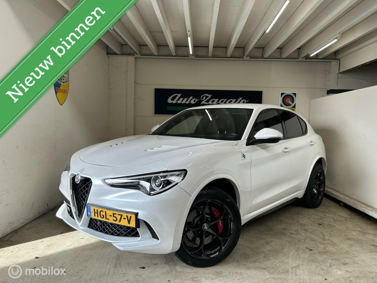 Alfa Romeo Stelvio - 2.9 V6 AWD Quadrifoglio Bianco Trofeo - AutoWereld.nl