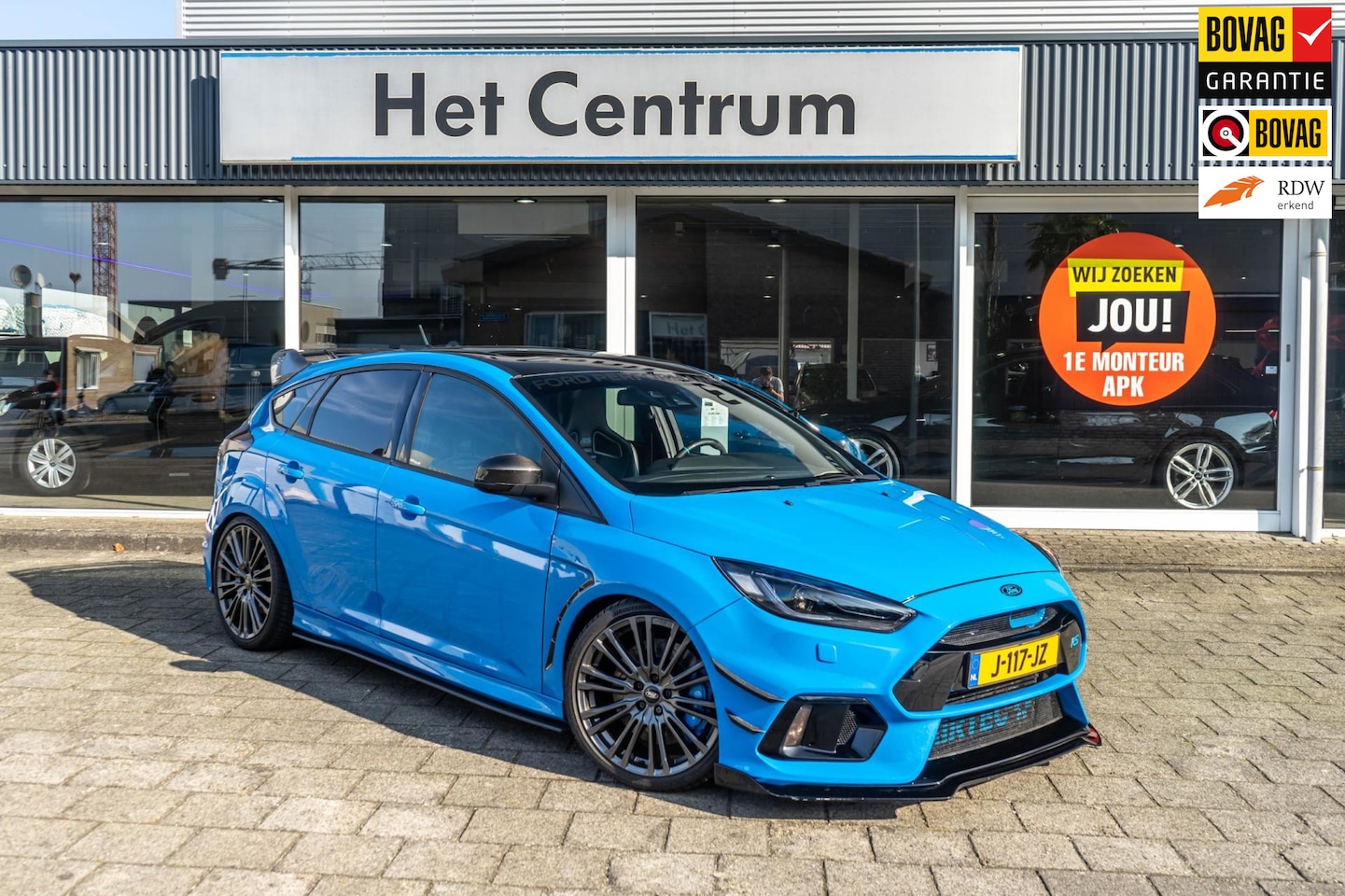 Ford Focus - 2.3 RS 350pk Schaalstoelen - Nitrous Blue parel - schuif-kantel dak - AutoWereld.nl