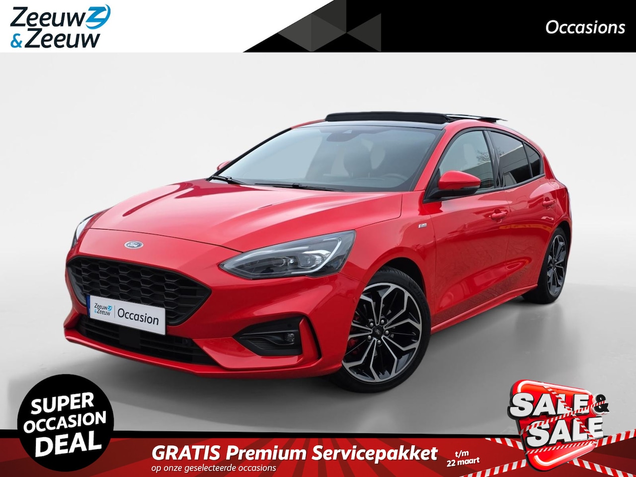 Ford Focus - 1.5 EcoBoost ST Line X automaat 1e Eigenaar | Panoramadak | Winterpack | Adapt. Cruise Con - AutoWereld.nl