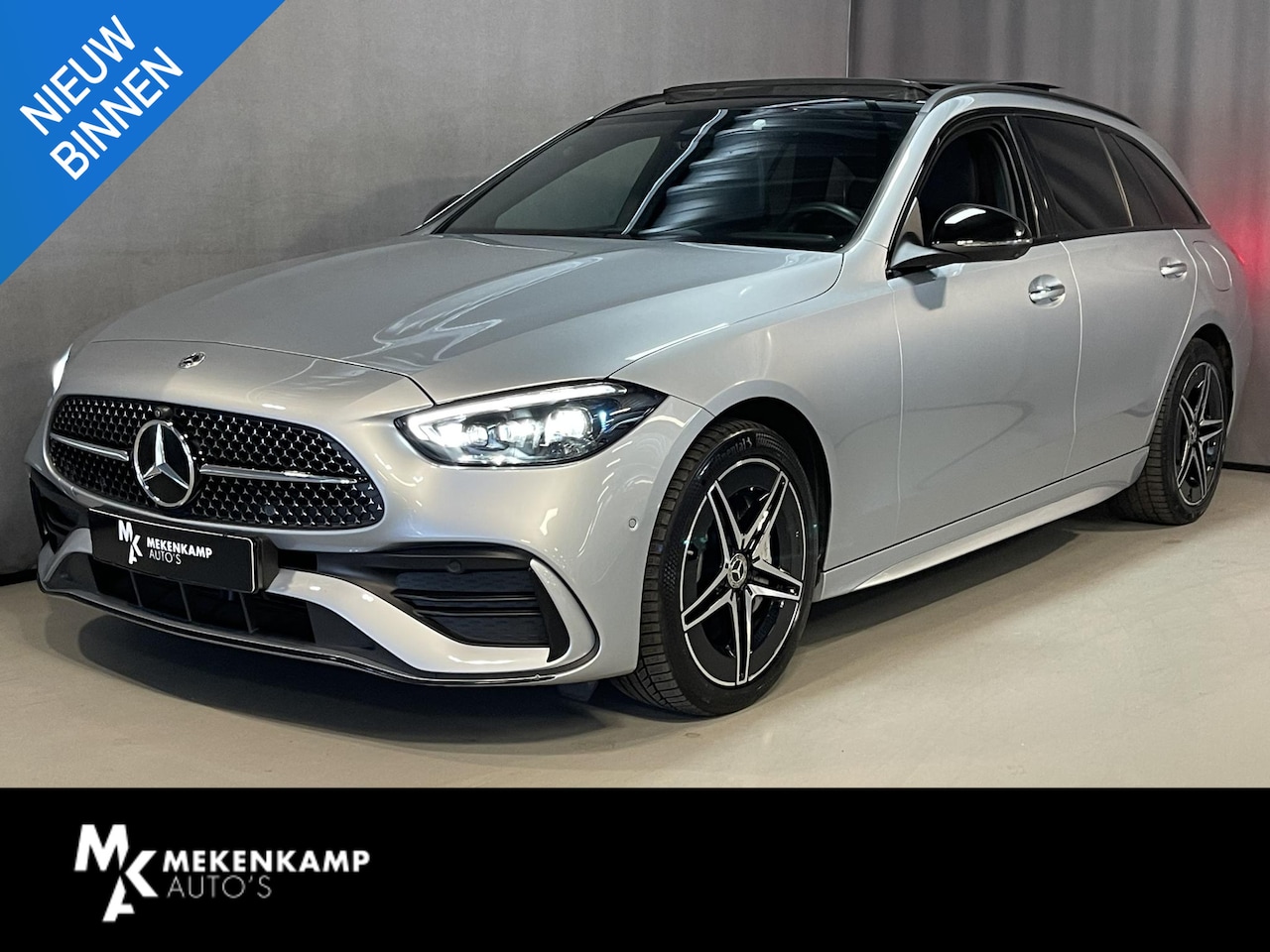 Mercedes-Benz C-klasse Estate - 300 e AMG Line 18"/Panoramadak/Trekhaak/Stoelverwarming/Leder + memory/Keyless/360 camera/ - AutoWereld.nl