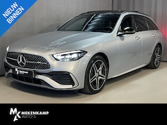 Mercedes-Benz C-klasse Estate - 300 e AMG Line 18"/Panoramadak/Trekhaak/Stoelverwarming/Leder + memory/Keyless/360 camera/